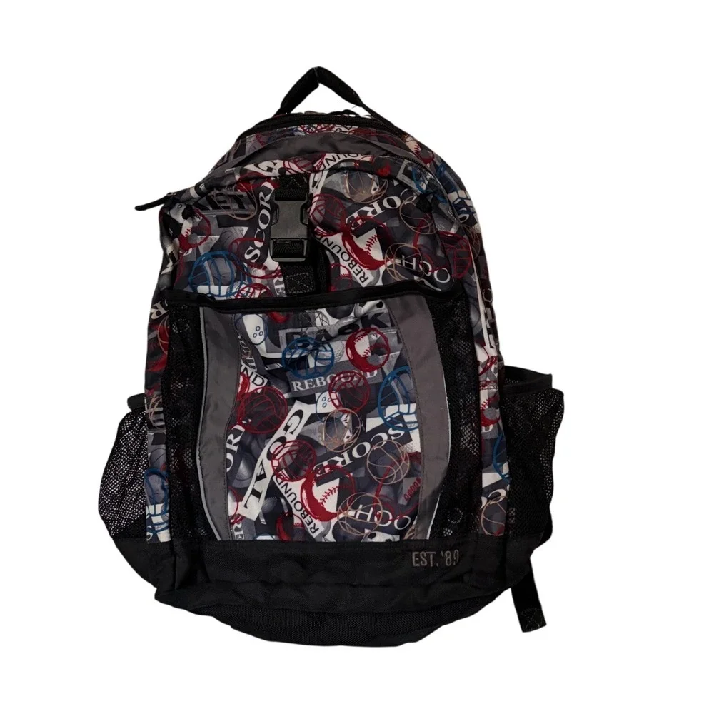 The Childrens Place PLC Ultimate Pack Backpack Kids Sports Print Est 89 Blue Red